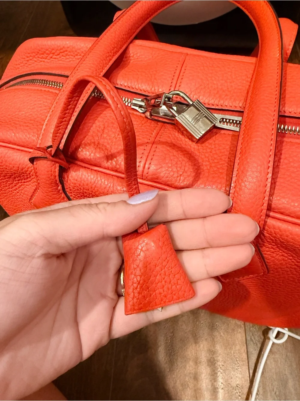2014 Hermes Victoria II 35 in Taurillon Clemence Leather with Palladium Hardware